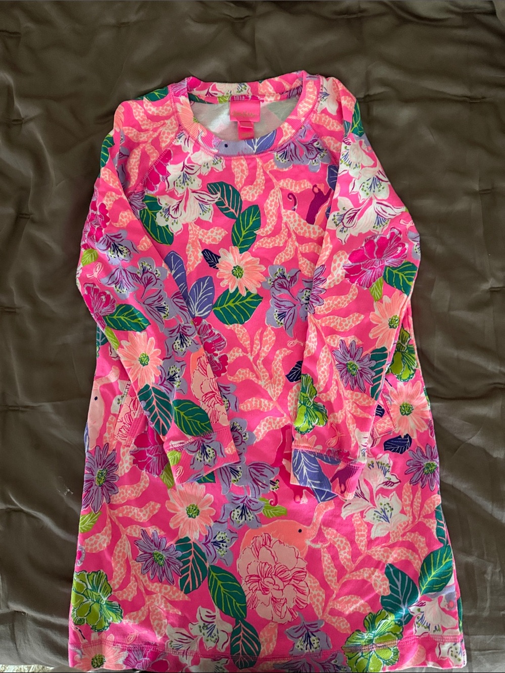 Lilly Pulitzer Best Of Friends MINI BEACH COMBER DRESS Pink Isle Girl L (9-10)